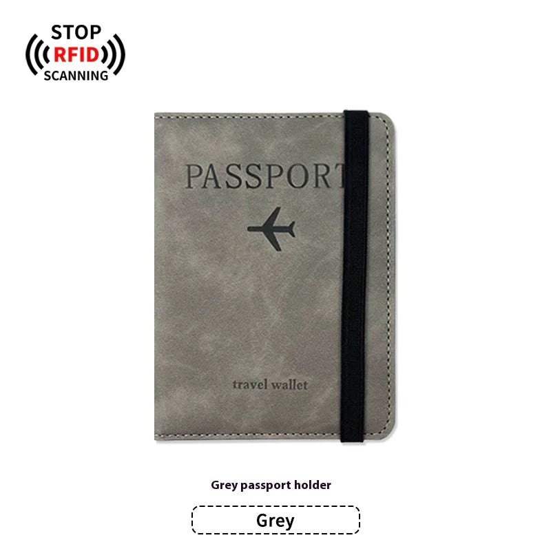 PU Leather Passport Holder & Luggage Tag Set