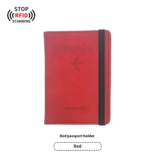 PU Leather Passport Holder & Luggage Tag Set