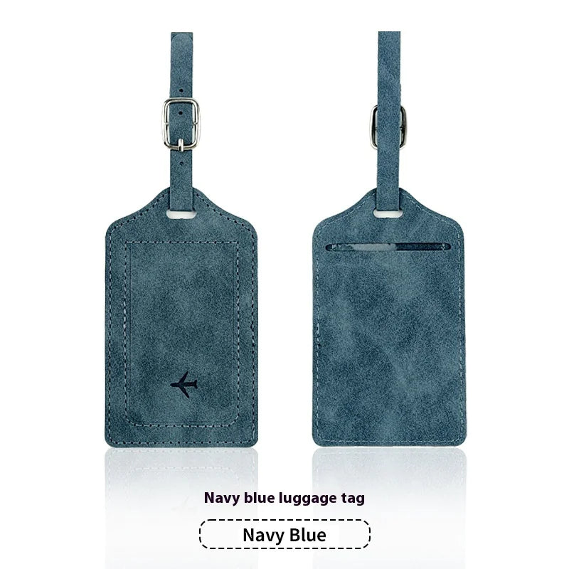 PU Leather Passport Holder & Luggage Tag Set