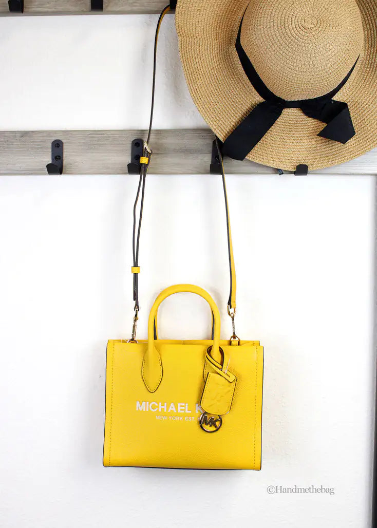 Michael Kors Mirella Small Jasmine Yellow TZ Shopper Tote